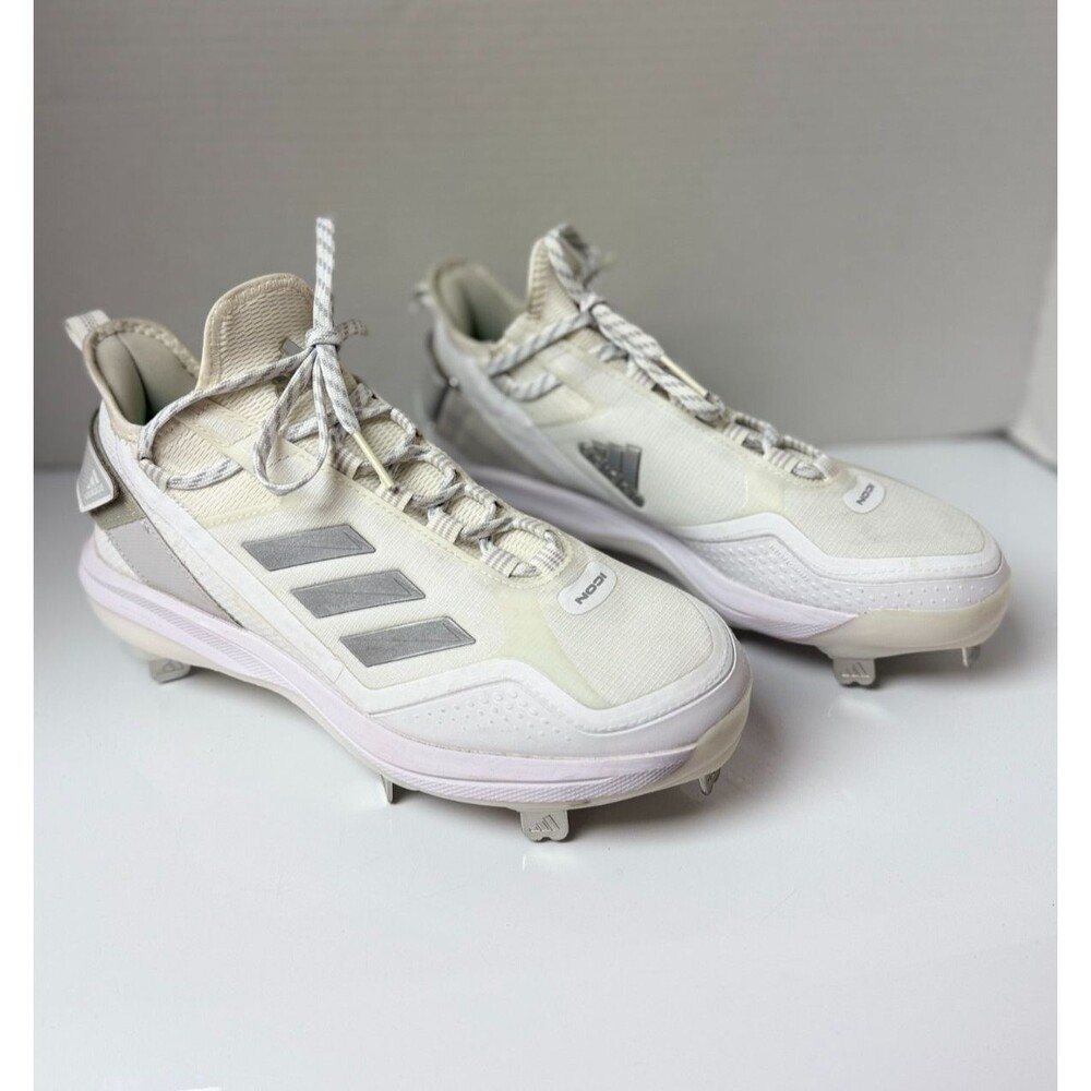 NWT adidas Icon 7 Boost Metal Baseball Cleats Men's 7.5 White S23847